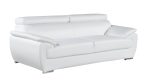 Sterling Leather Sofa – White - Image 7