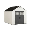 Suncast Tremont 8 ft. x 10 ft. Storage Shed with Floors – Ice Cube|BMS8125 - Image 3