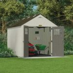 Suncast Tremont 8 x 10 ft. Resin Outdoor Storage Shed with Floor, Model BMS8100 - Image 3