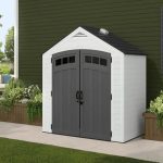 Suncast Vista 7 ft. x 4 ft. Resin Outdoor Storage Shed with Floor - Image 5
