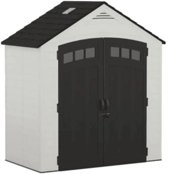Suncast Vista 7 ft. x 4 ft. Resin Standard Modern Storage Shed with Floor Kit - Prioka