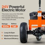SuperHandy 2800-lb Capacity 3-Wheel Orange Steel Dolly GUO041 - Image 2