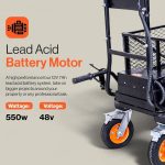 SuperHandy 48V Electric Power Wagon Utility Cart, 660 lb Load, 1000 lb Hauling Capacity - Image 6