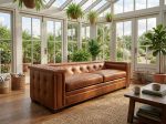 Tarvy Leather Sofa - Image 4