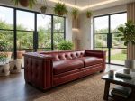 Tarvy Leather Sofa - Image 5