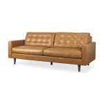 The Bellmore – Brown Leather Sofa - Image 5