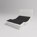 The Dawn House Bed - Adjustable Base Split King Ivory - Floor Model - Image 2