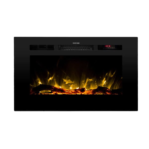The Sideline 28 Inch Recessed Smart Electric Fireplace 80028 - Prioka