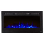 The Sideline 40 Inch Recessed Smart Electric Fireplace 80027 - Prioka