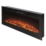 The Sideline 50 Inch Recessed Smart Electric Fireplace 80004 - Prioka