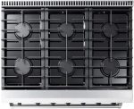 Thor Kitchen LRG3601U 36-Inch Professional Freestanding Gas Range with Convection Oven, Stainless Steel - Image 3