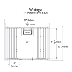 Watoga 2-4 Person Barrel Sauna - Image 3