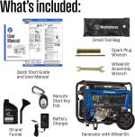 Westinghouse 9500 Peak Watt Home Backup Portable Gas Powered Generators. - Image 4