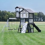 Whispering Point Outdoor Wooden Swing Set with Shipping Assembly Included - Image 4