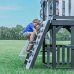 Whispering Point Outdoor Wooden Swing Set with Shipping Assembly Included - Image 7