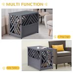Wood Dog Crate Small Dog Cage Furniture Style Dog Kennel Lattice for Indoor Use with a Unique Slant Aesthetic Design - Image 6