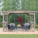 Yardistry Structures 10×14 Madison Cedar Pergola Timber Gray - Image 2