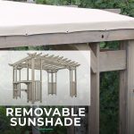 Yardistry Structures 10×14 Madison Cedar Pergola Timber Gray - Image 7