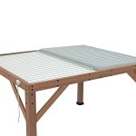 Yardistry Structures 13 x 11 ft Cedar Louvered Roof Pergola - Image 3