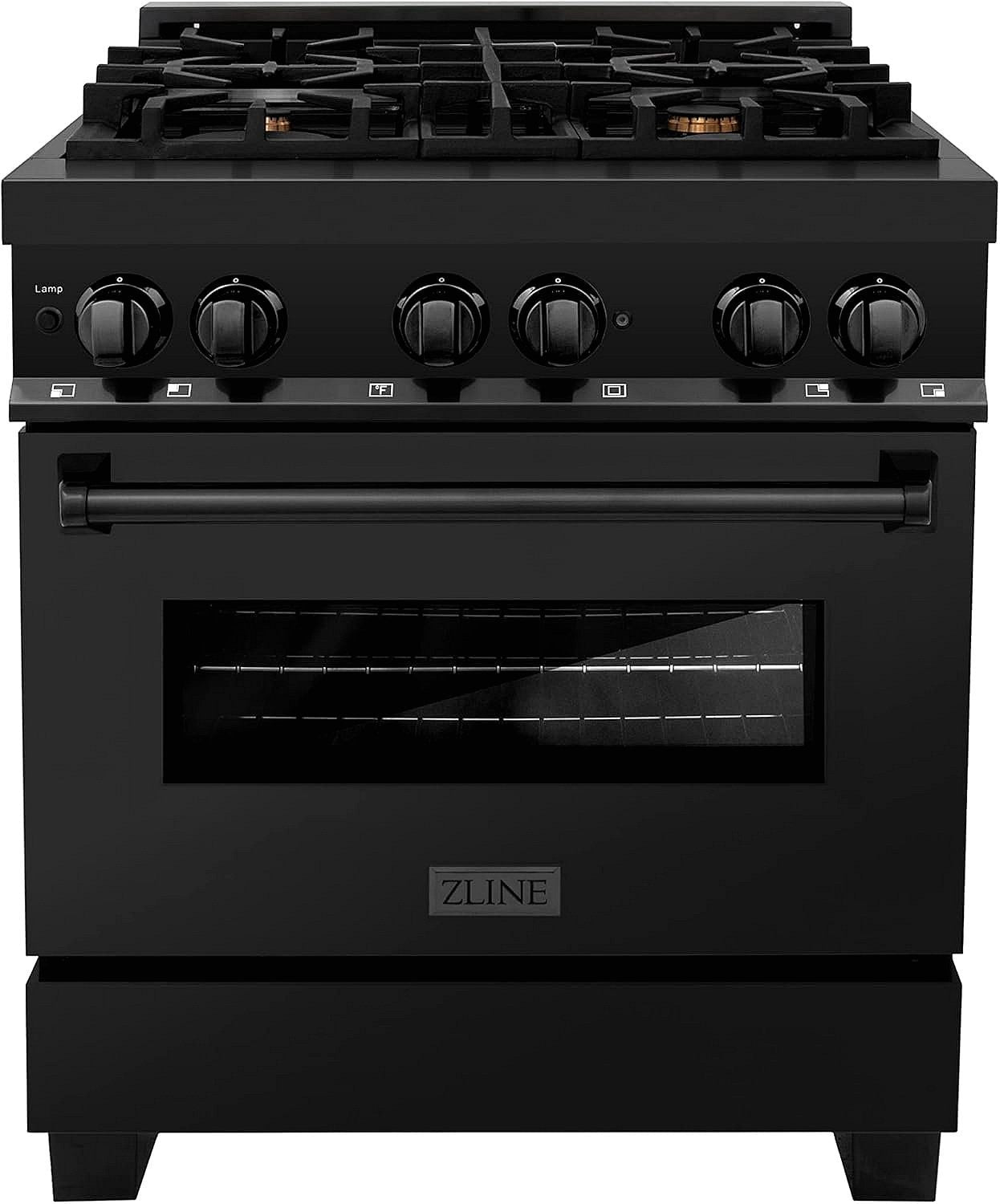 zline-legacy-30-inch-40-cu-ft-dual-fuel-range-with-brass-burners-black-stainless-steel-rab-br-30-4894267 ZLINE Legacy 30-inch 4.0 Cu. Ft. Dual Fuel Range with Brass Burners, Black Stainless Steel (RAB-BR-30) - Prioka